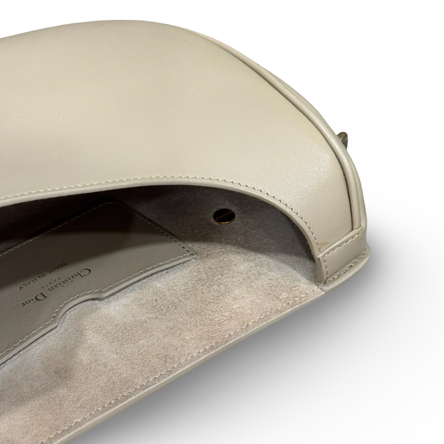 Dior Calfskin Medium Bobby Flap - GHW / Beige