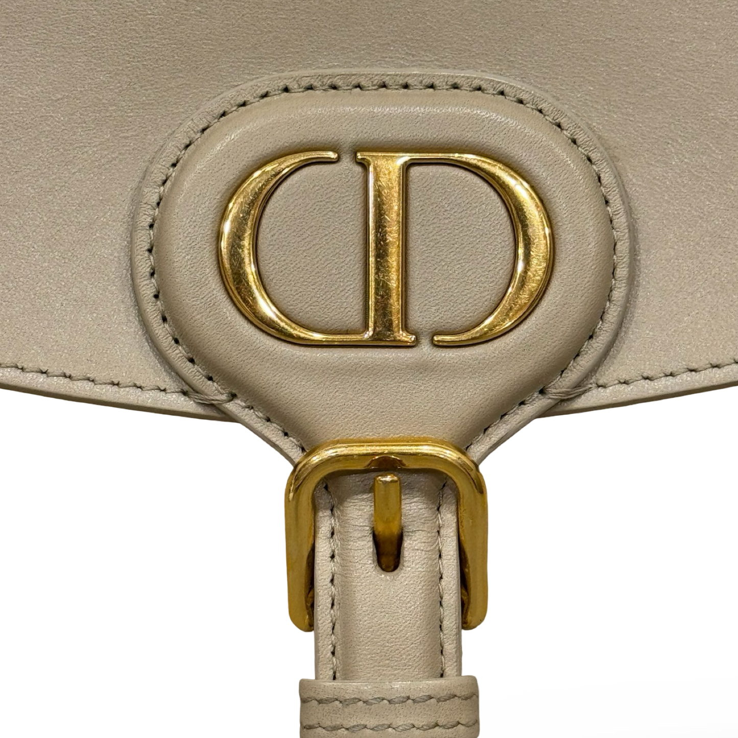Dior Calfskin Medium Bobby Flap - GHW / Beige
