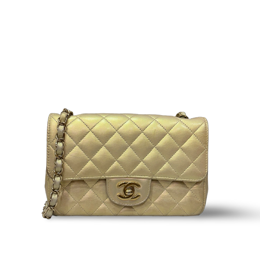 Chanel Quilted Lambskin Mini Rectangular Flap Bag - GHW / Champgine
