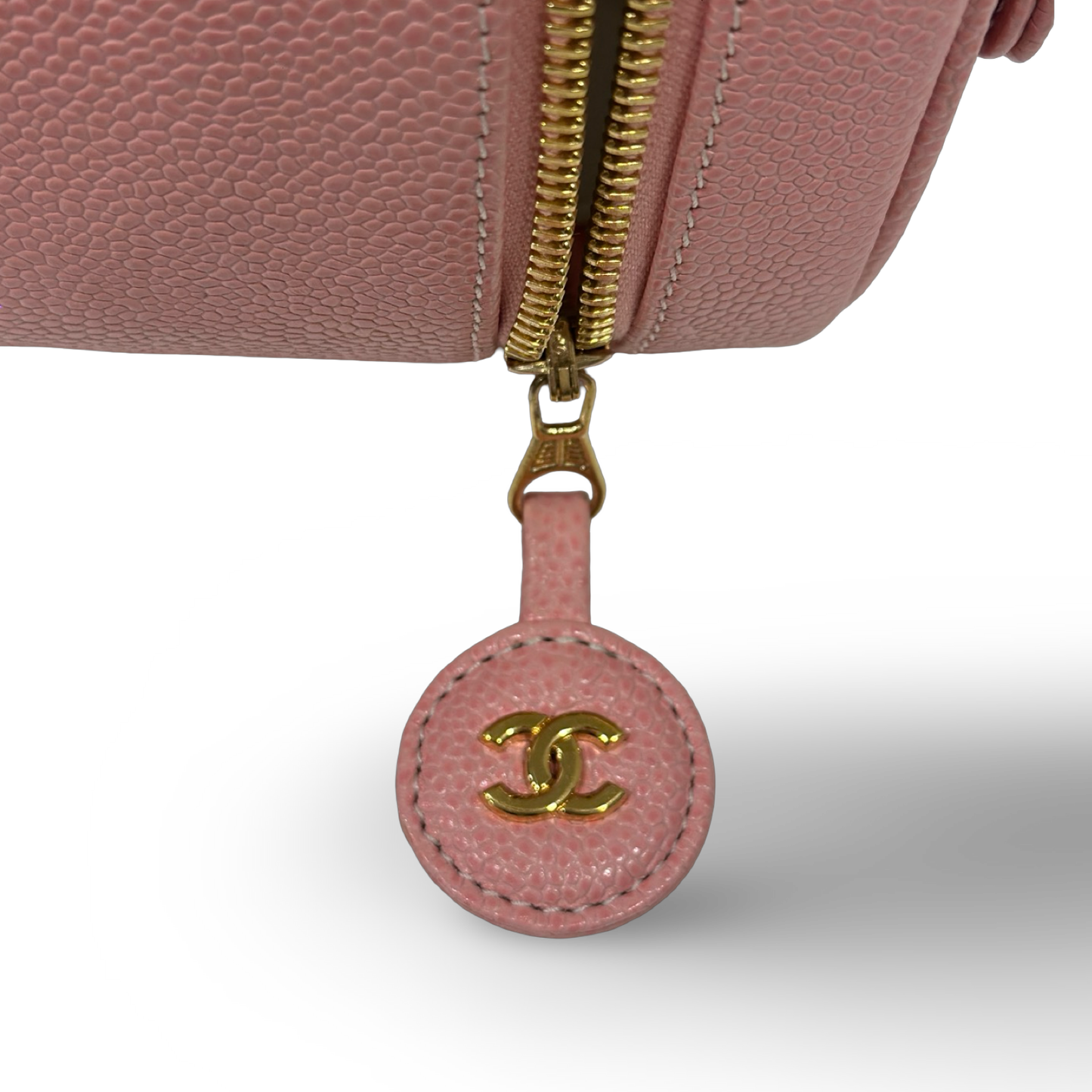 Chanel Vintage Caviar Vaint Case - GHW / Light Pink