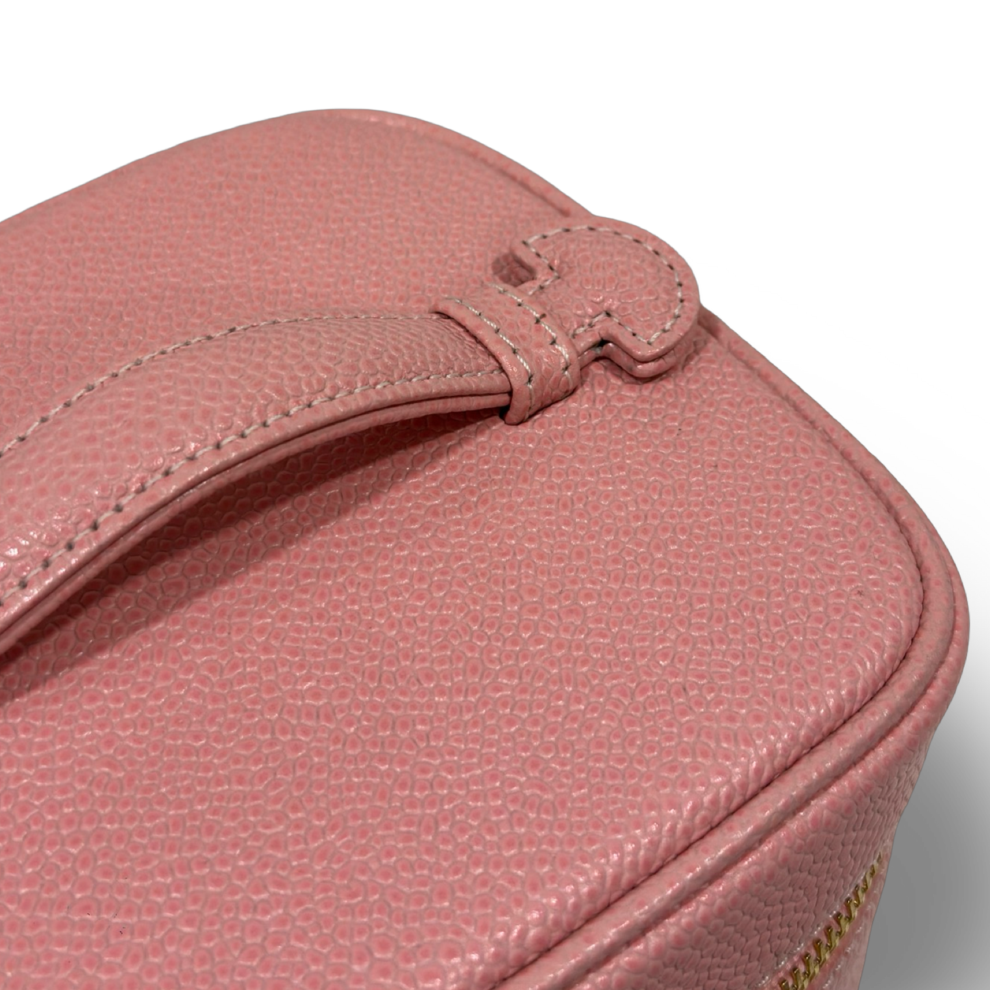 Chanel Vintage Caviar Vaint Case - GHW / Light Pink