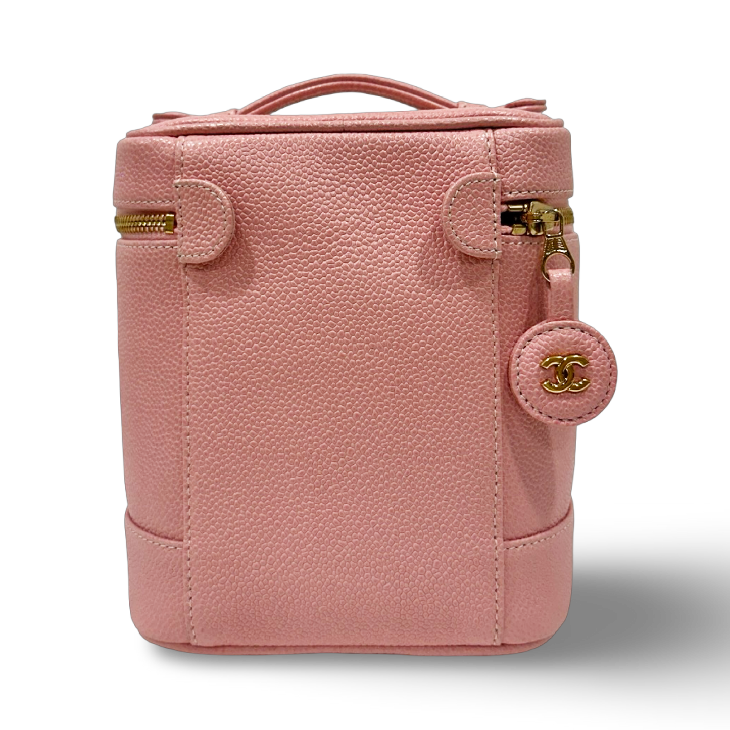 Chanel Vintage Caviar Vaint Case - GHW / Light Pink