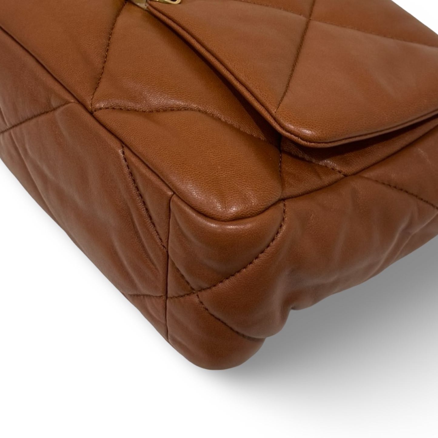 Chanel Quilted Calfskin Medium 19 Bag - GHW / Caramel