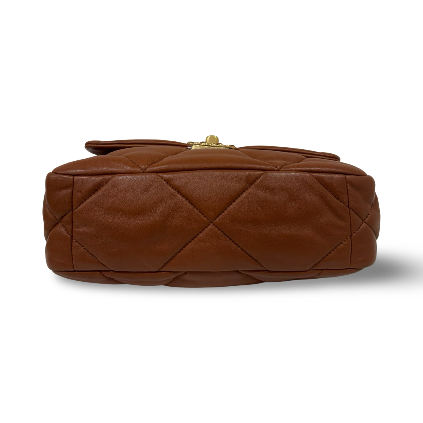 Chanel Quilted Calfskin Medium 19 Bag - GHW / Caramel