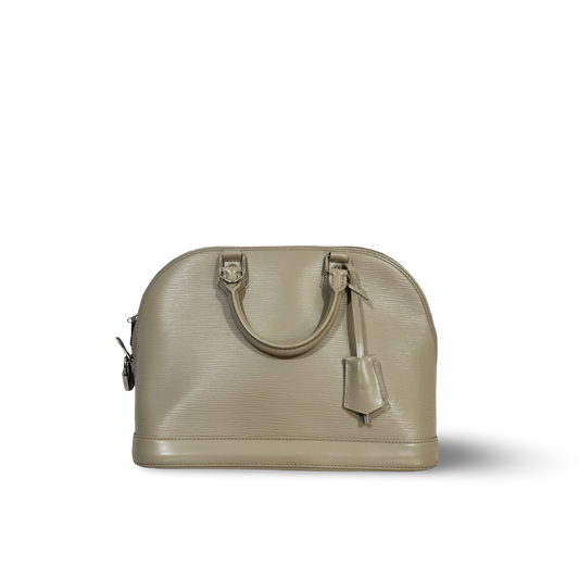 Louis Vuitton Epi Leather Alma MM Bag - SHW / Beige