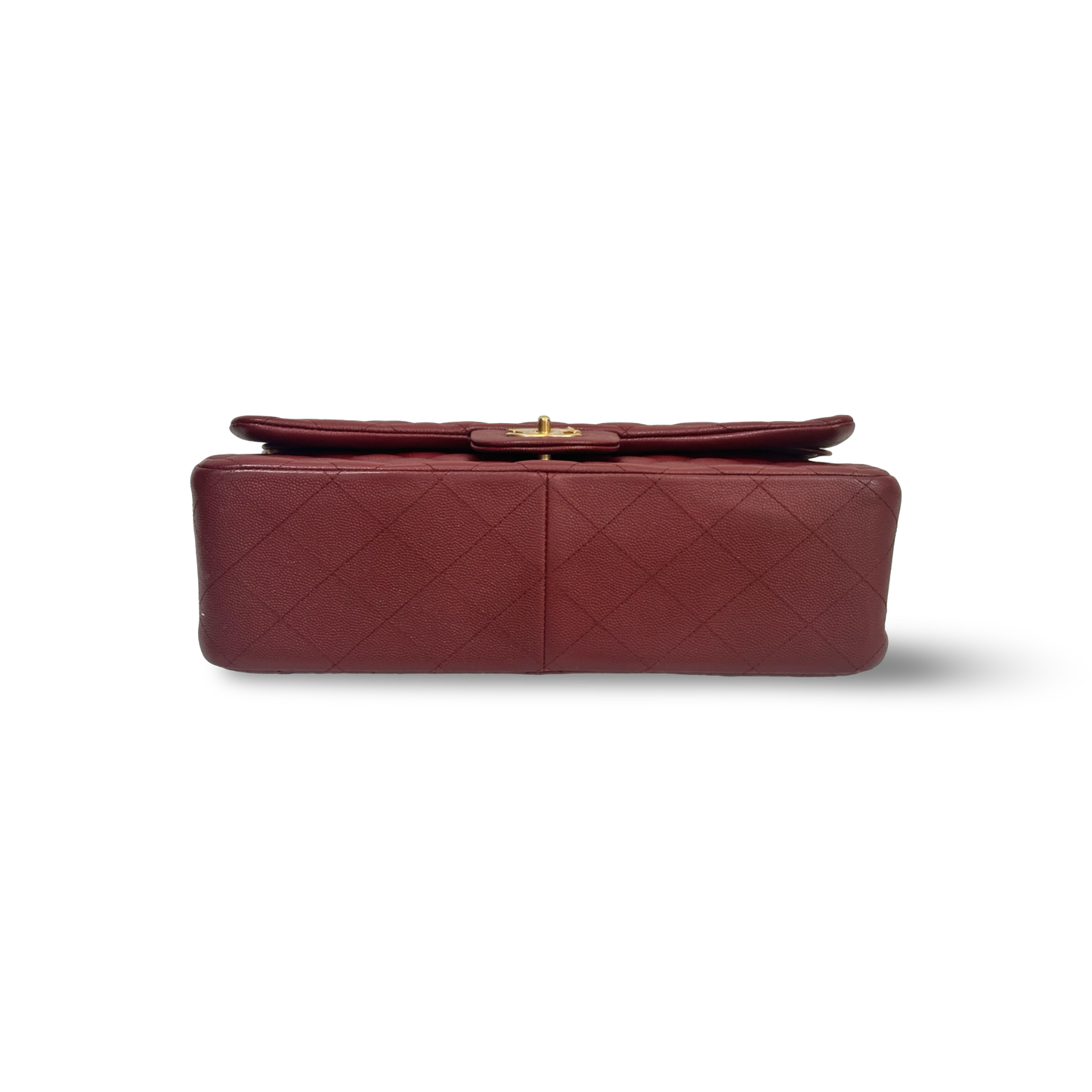 Chanel Classic Caviar Jumbo Double Flap Burgundy
