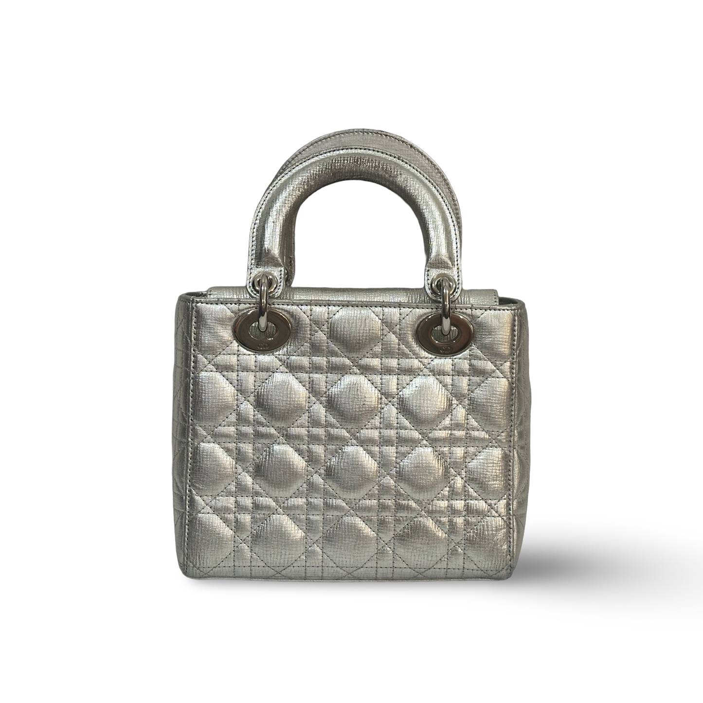 Dior Classic Calfskin Small My ABCDior Lady Dior Bag Sliver