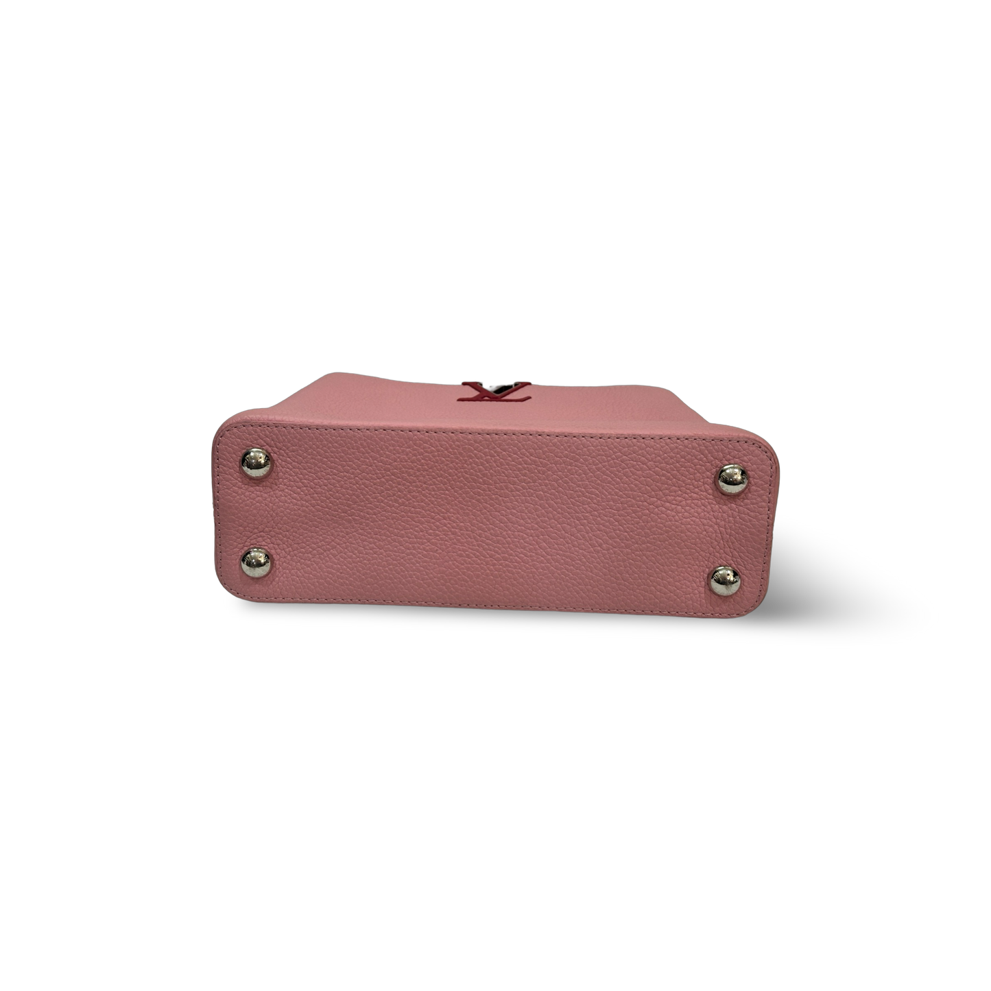 Louisc Vuitton Togo BB Capucines Bag Rose pink/ Light Pink