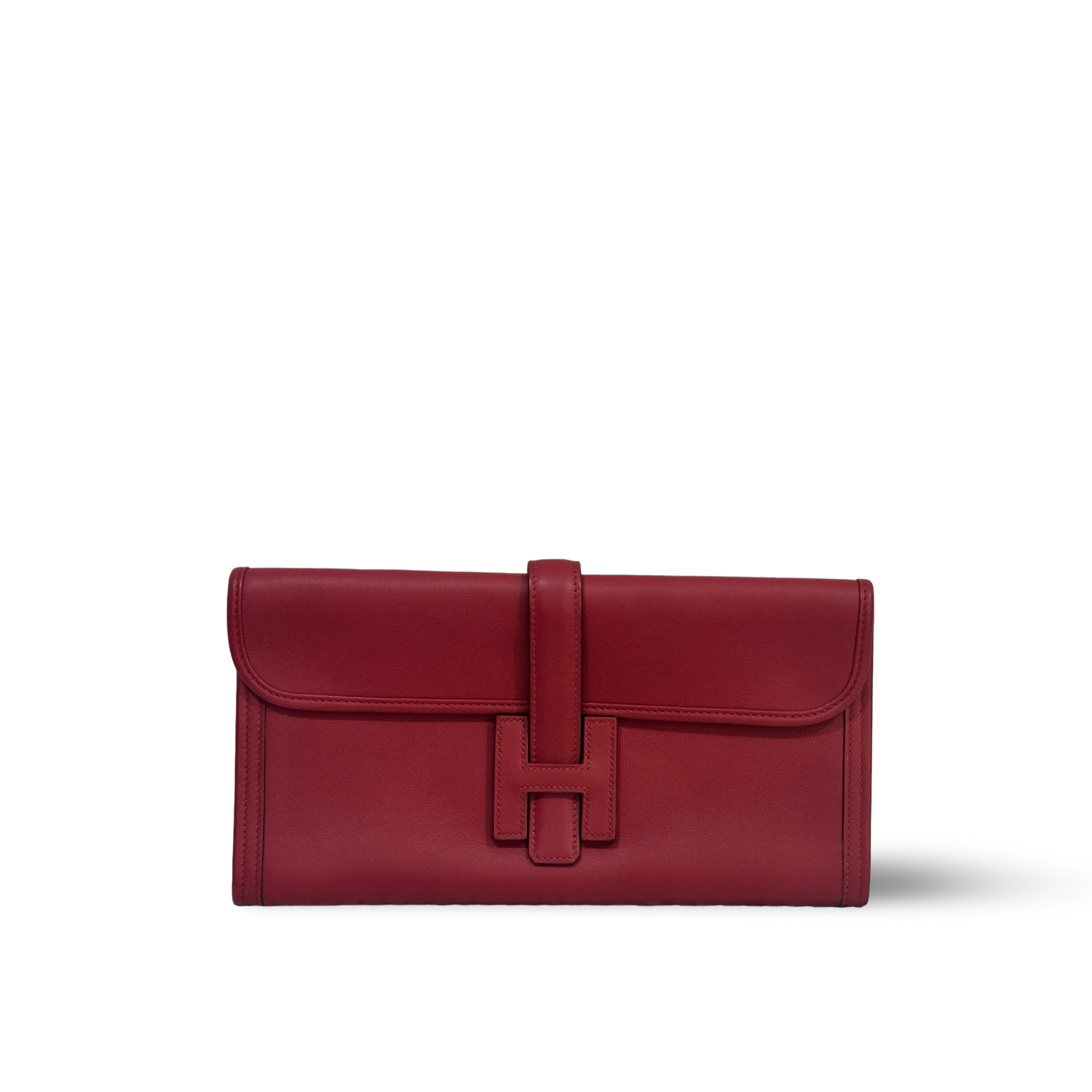 Hermes Swift Jige PM Clutch Red