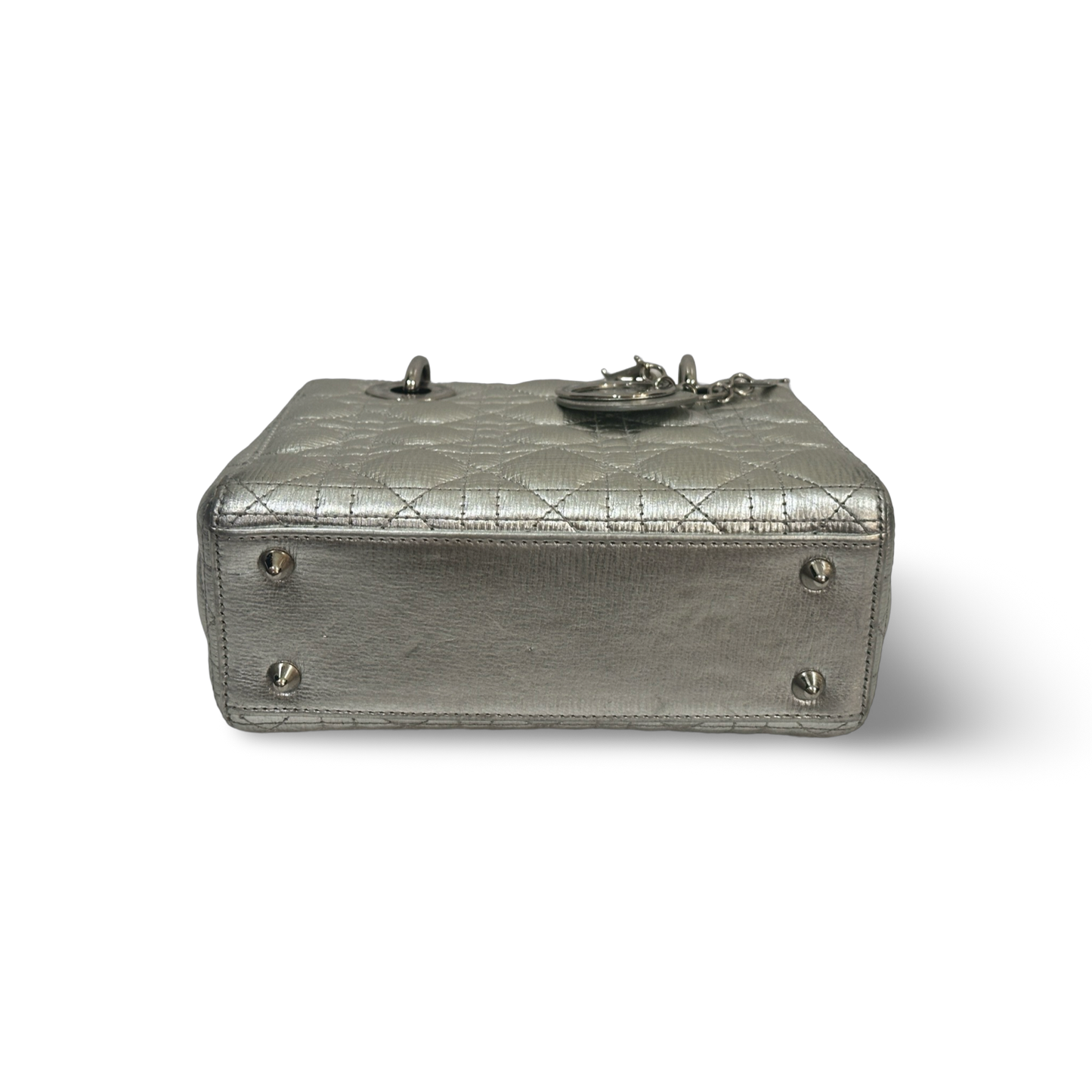 Dior Classic Calfskin Small My ABCDior Lady Dior Bag Sliver