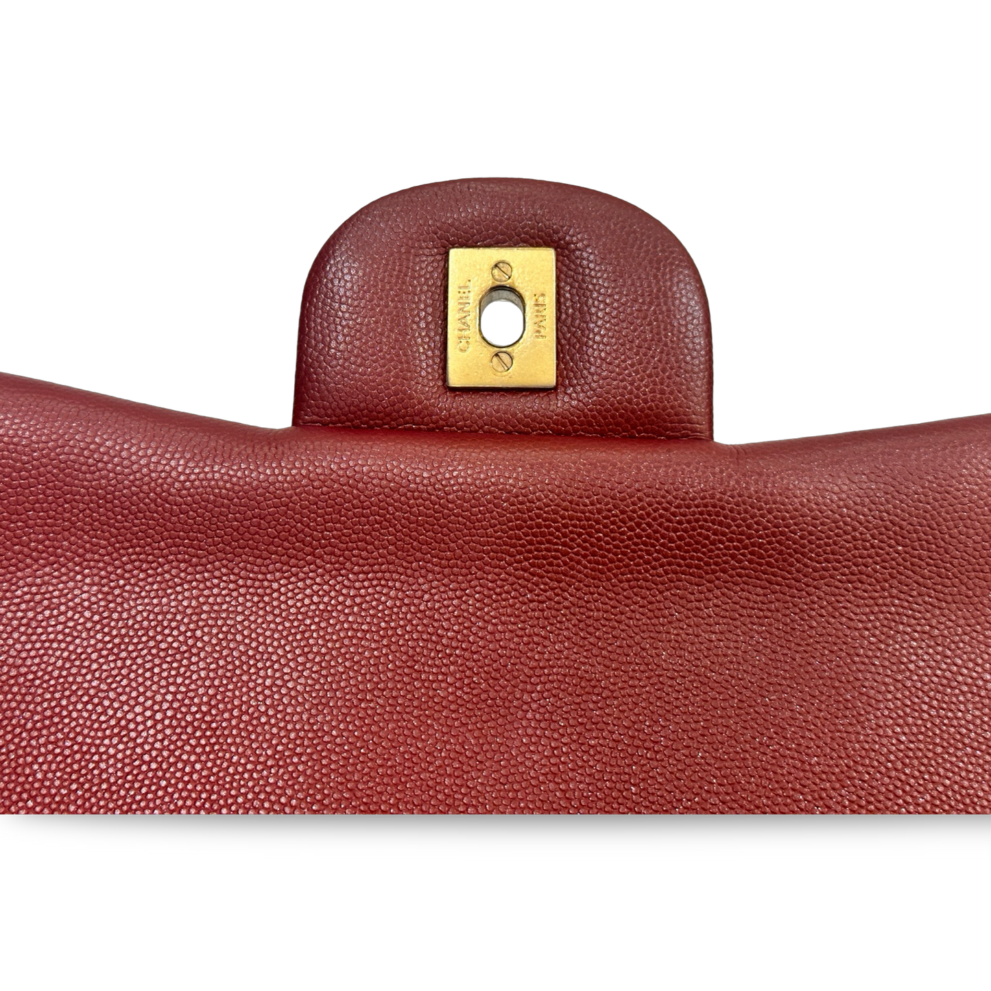 Chanel Classic Caviar Jumbo Double Flap Burgundy
