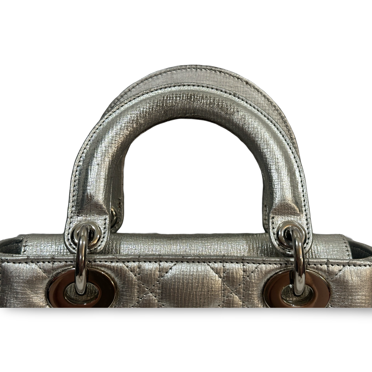 Dior Classic Calfskin Small My ABCDior Lady Dior Bag Sliver