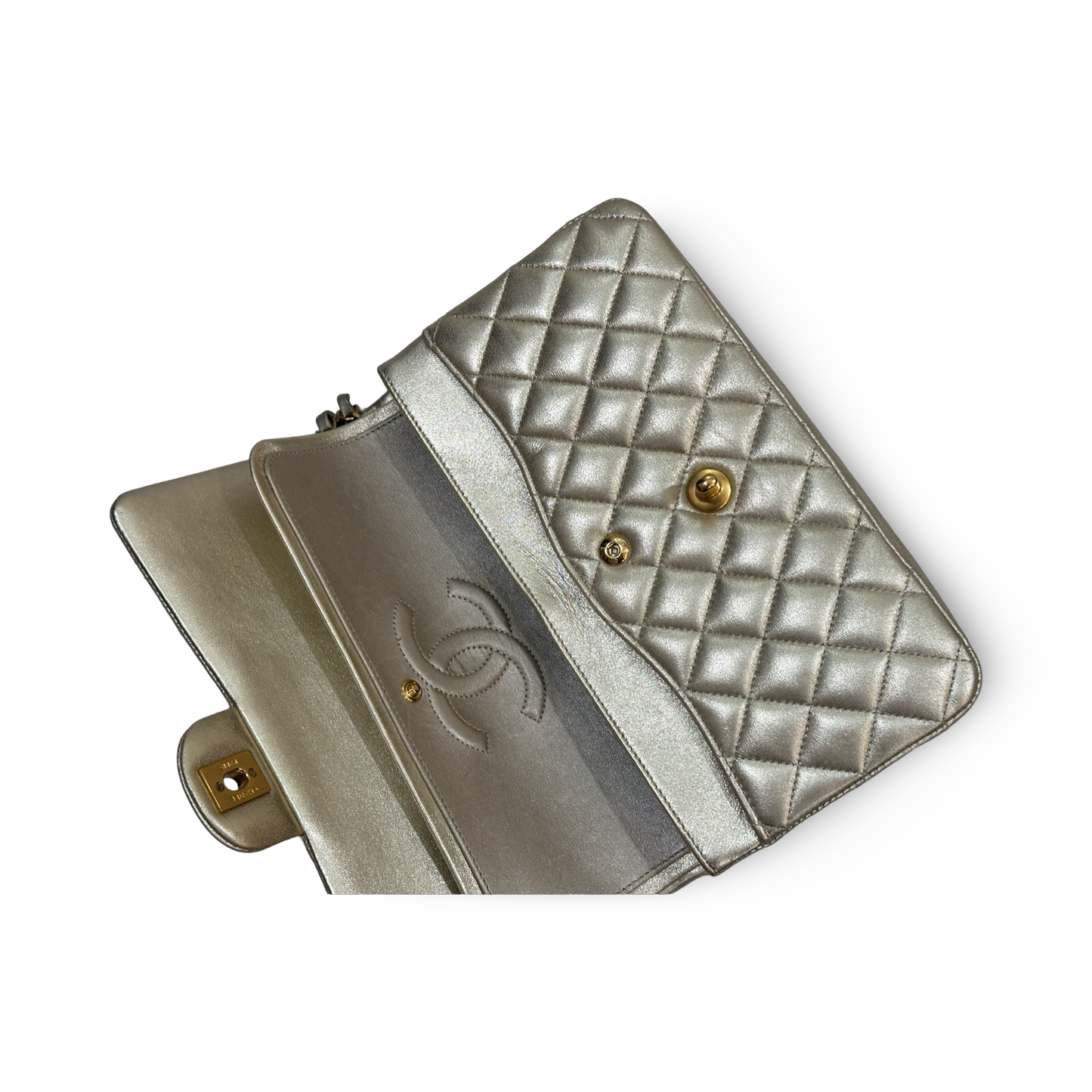 Chanel Classic Lambskin Medium Double Flap Gold