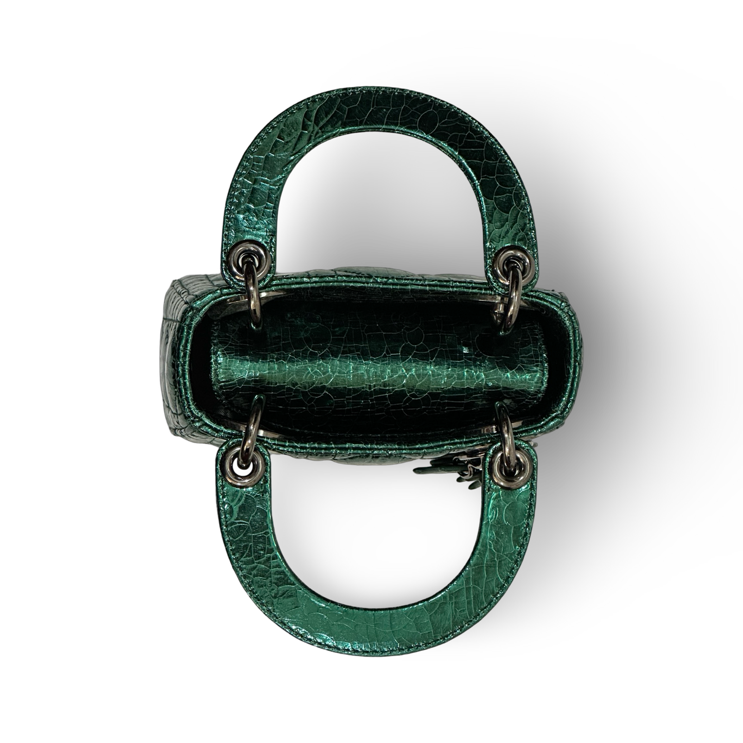 Dior Classic Calfskin Micro Lady Bag Green