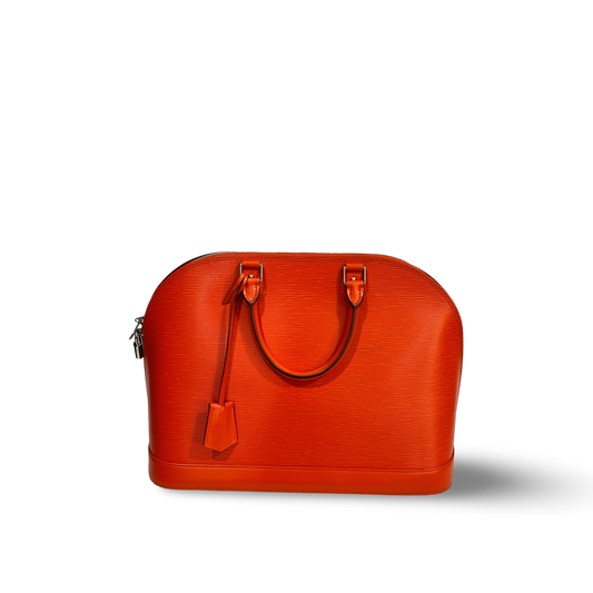Louis Vuitton Epi GM Alma Bag Orange
