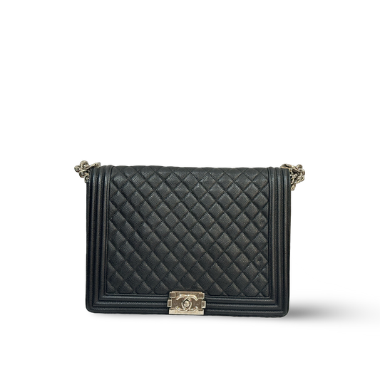 Chanel Classic Caviar Large Boy Bag
