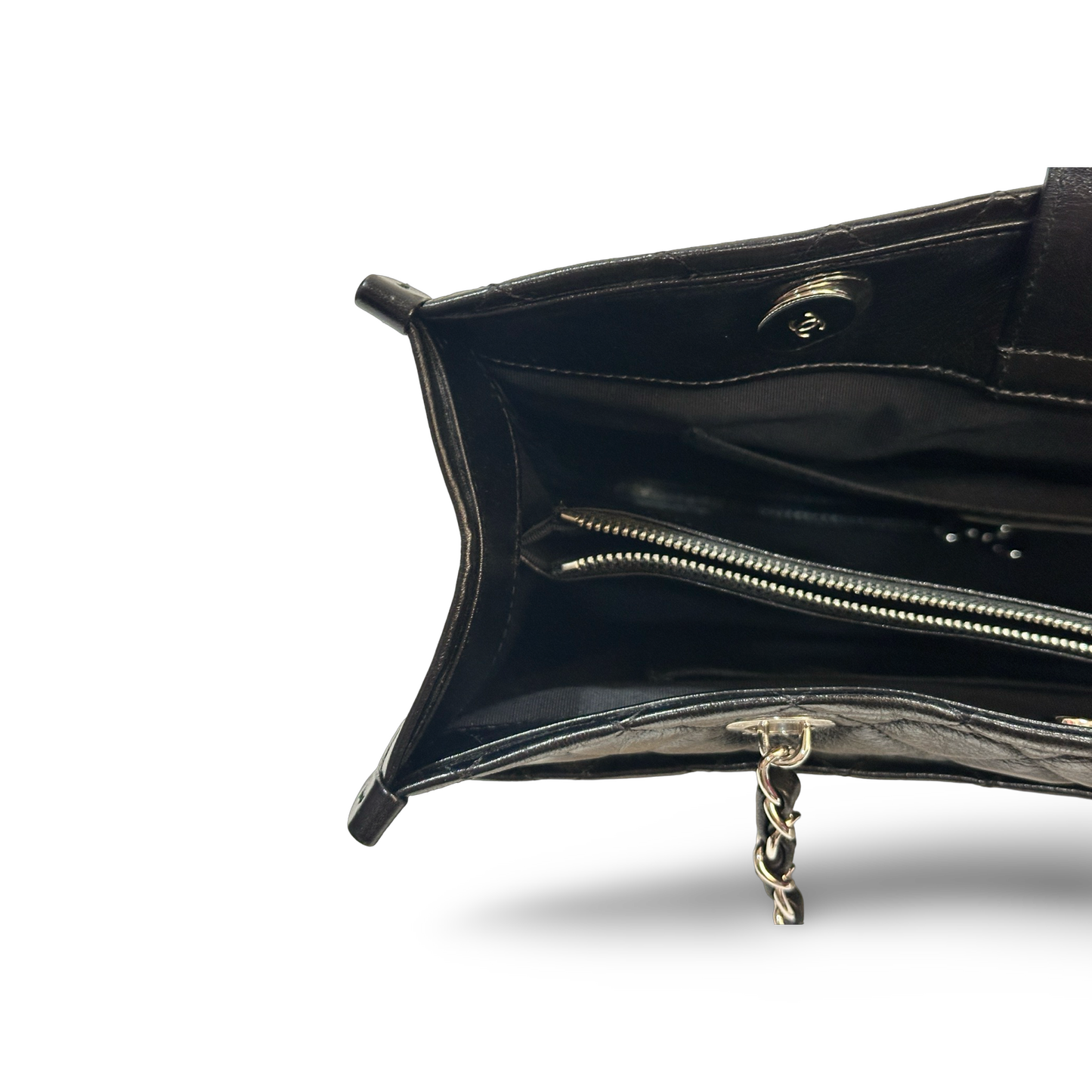 Chanel Classic Lambskin Medium Elegant Tote Bag Black