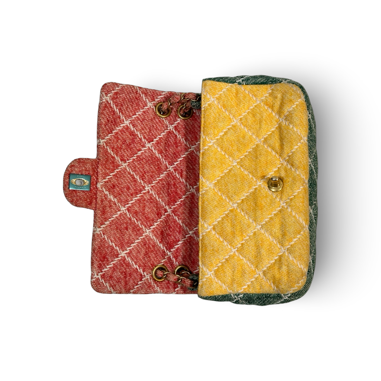 Chanel Classic Tweed Muticolor Medium CF Rainbow