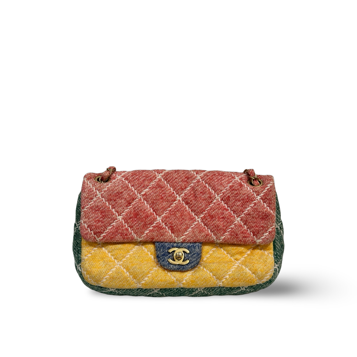 Chanel Classic Tweed Muticolor Medium CF Rainbow