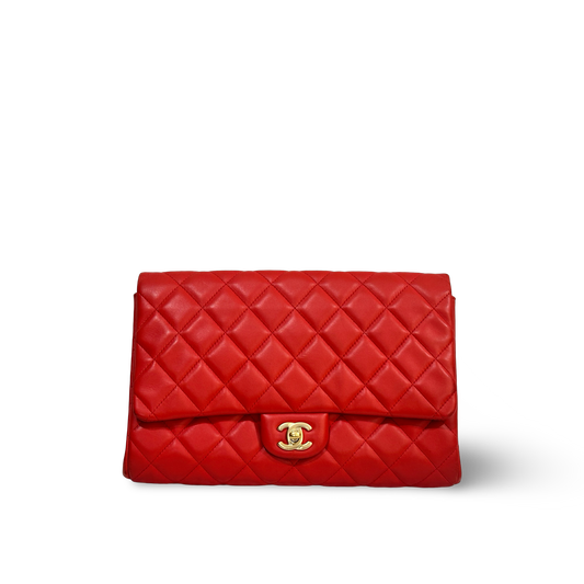 Chanel Classic Lambskin Timeless Clutch