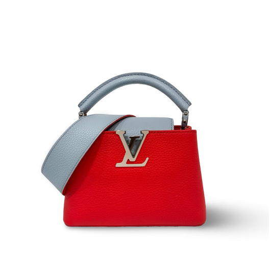 Louis Vuitton Muti-Color Capucines Mini Bag - SHW / Red / Light Blue