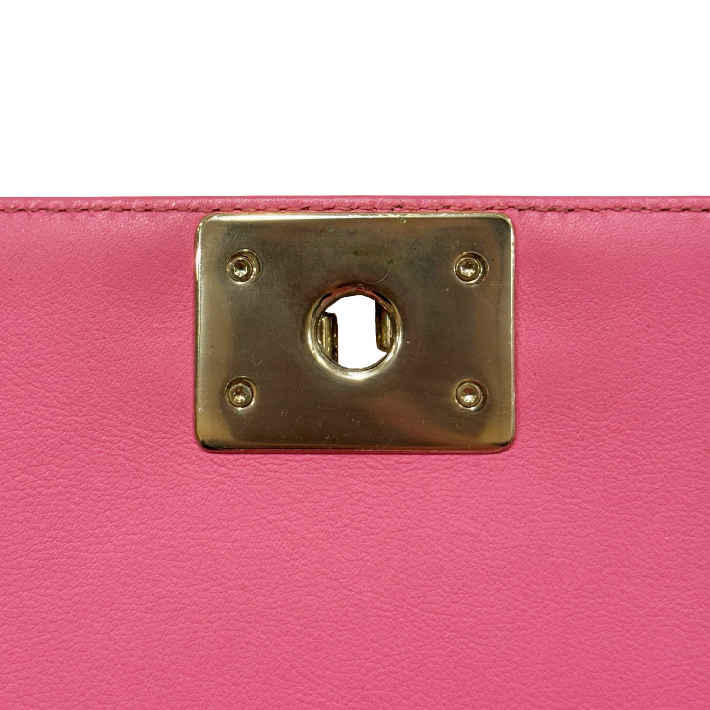 Chanel Quilted Calfskin Medium Pink Boy Bag - GHW / Pink