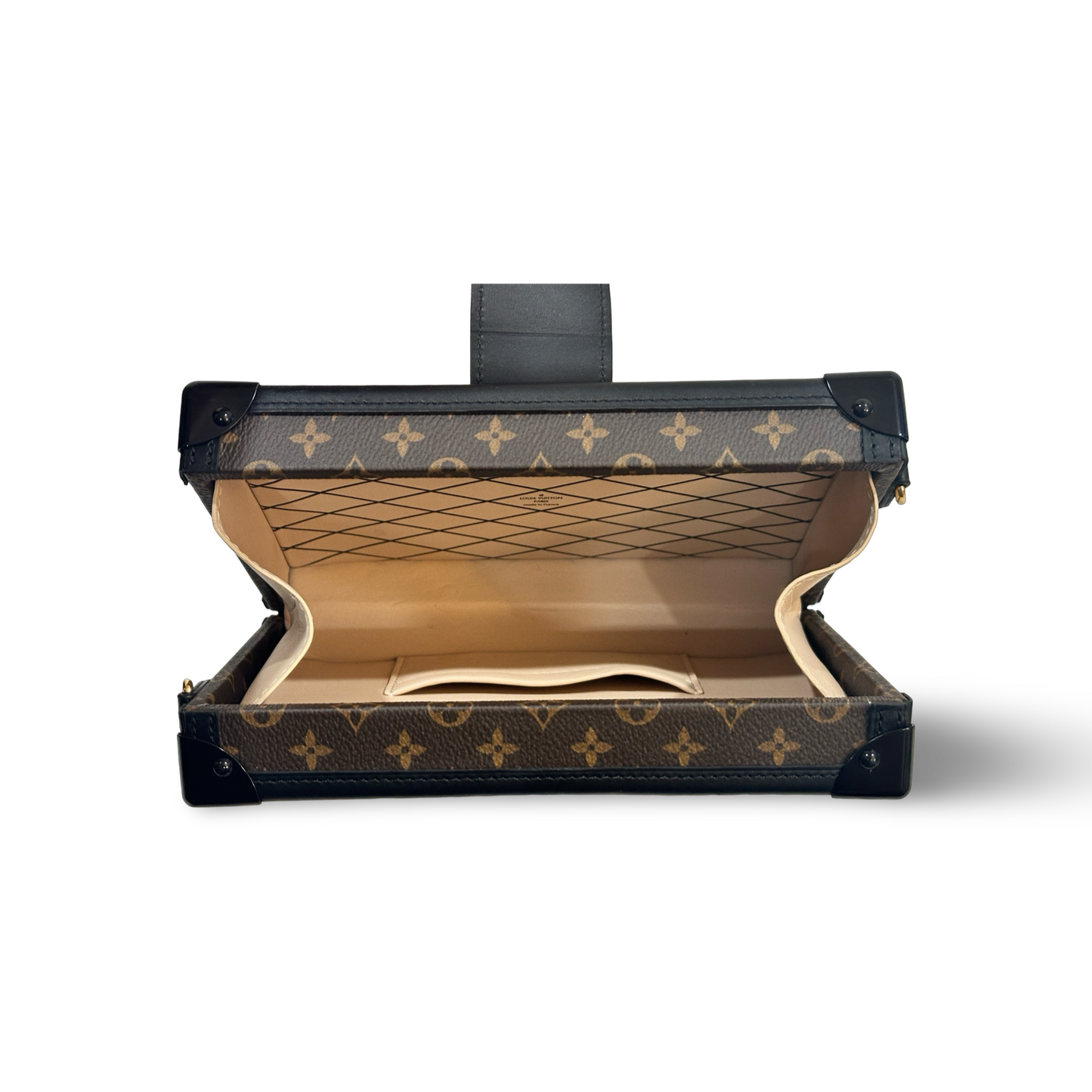 Louis Vuitton Monogram Petite Malle Beige Box