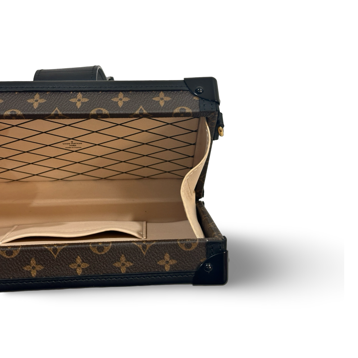 Louis Vuitton Monogram Petite Malle Beige Box