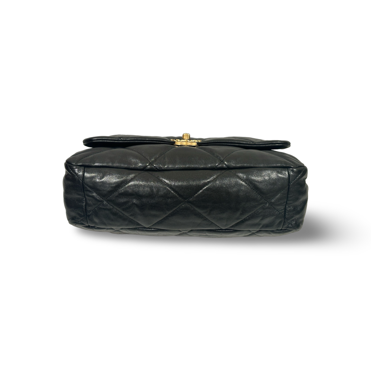 Chanel Lambskin 19Bag Maxi Bag Black