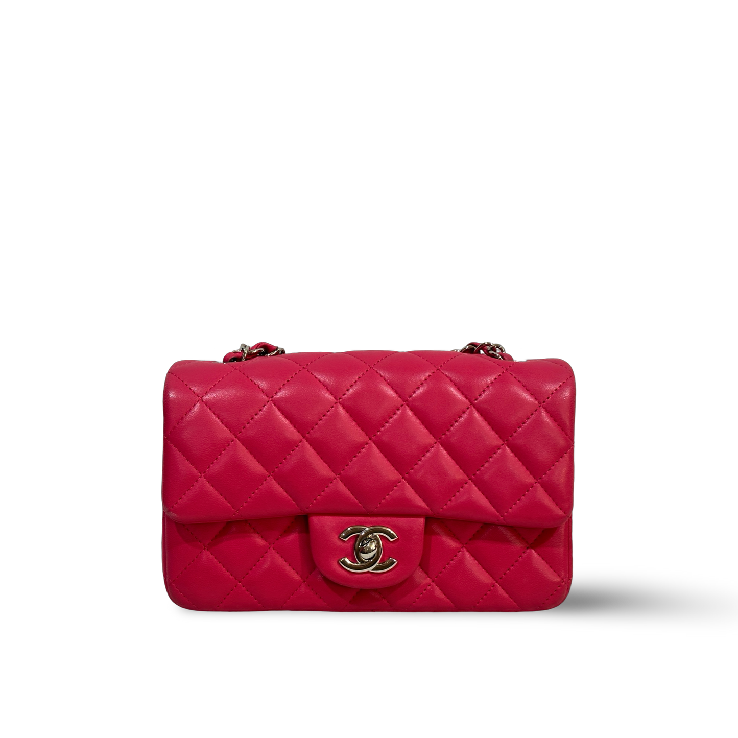 Chanel Classic Lambskin Mini Rectangular Single Flap