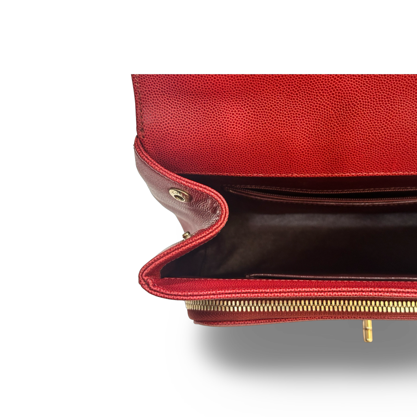 Chanel Classic Caviar Large Business Affinity Flap Red