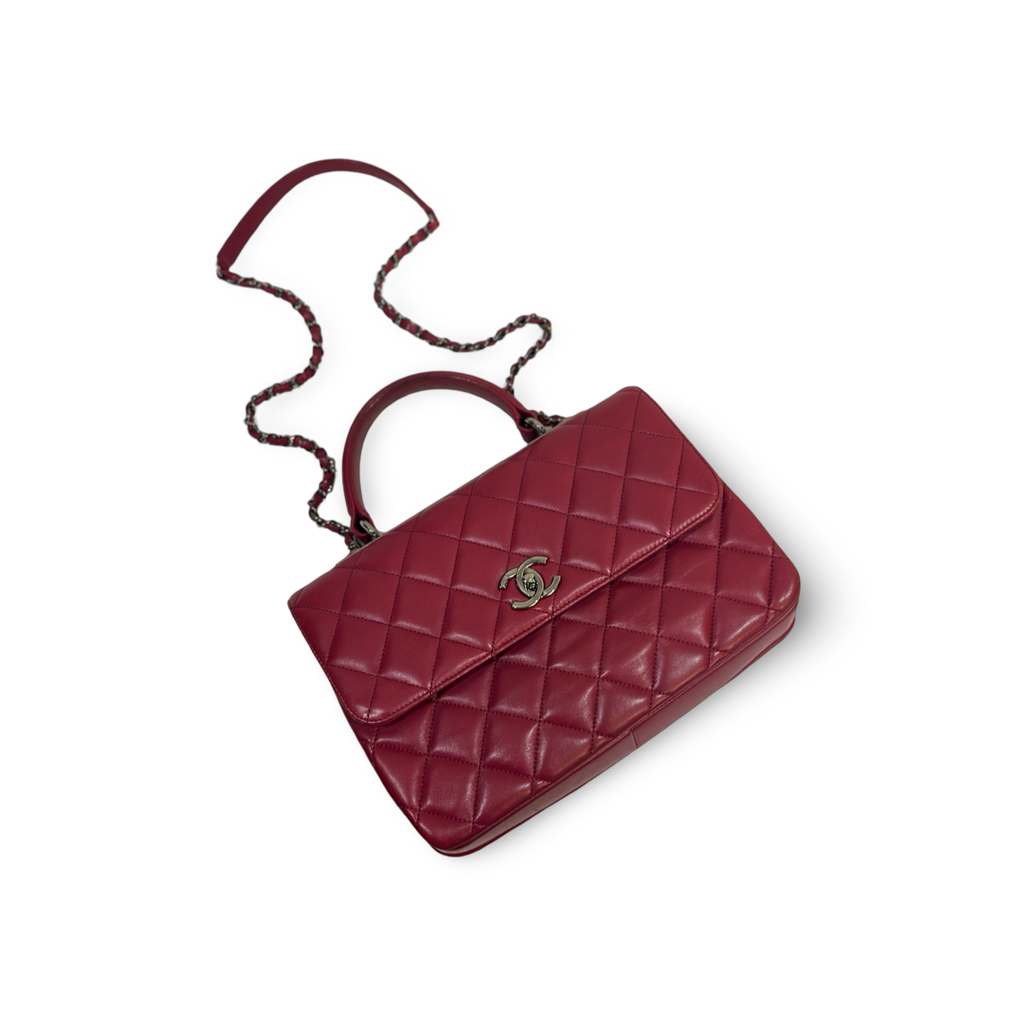 Chanel Classic Lambskin Medium Trendy CC Flap Rose Pink