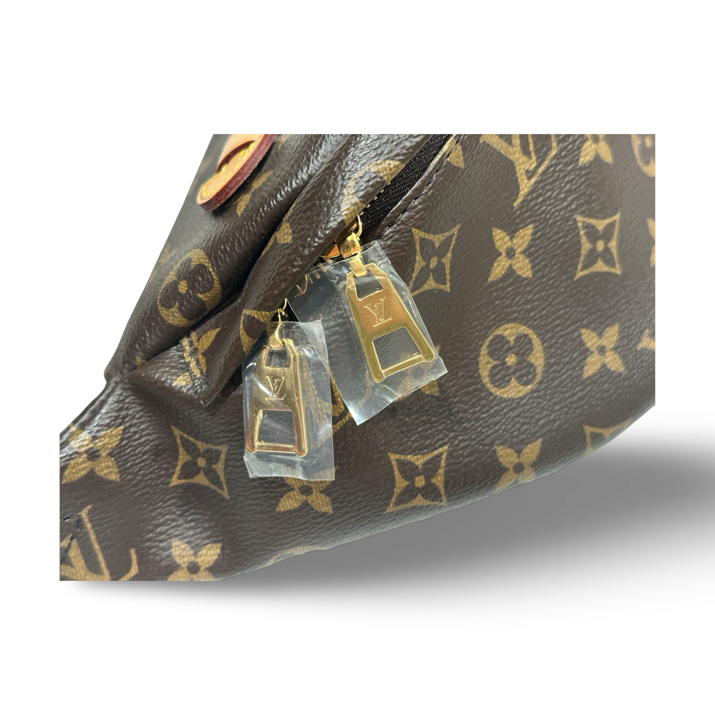 Louis Vuitton Pouch Waist Bag Gold Brown