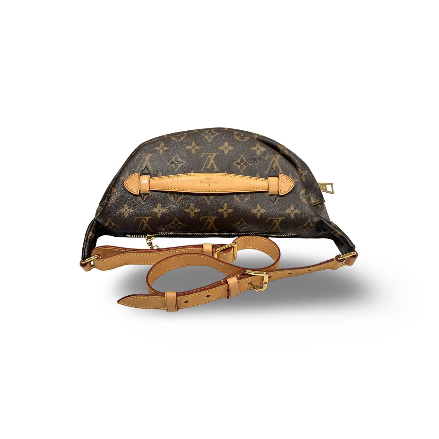 Louis Vuitton Pouch Waist Bag Gold Brown