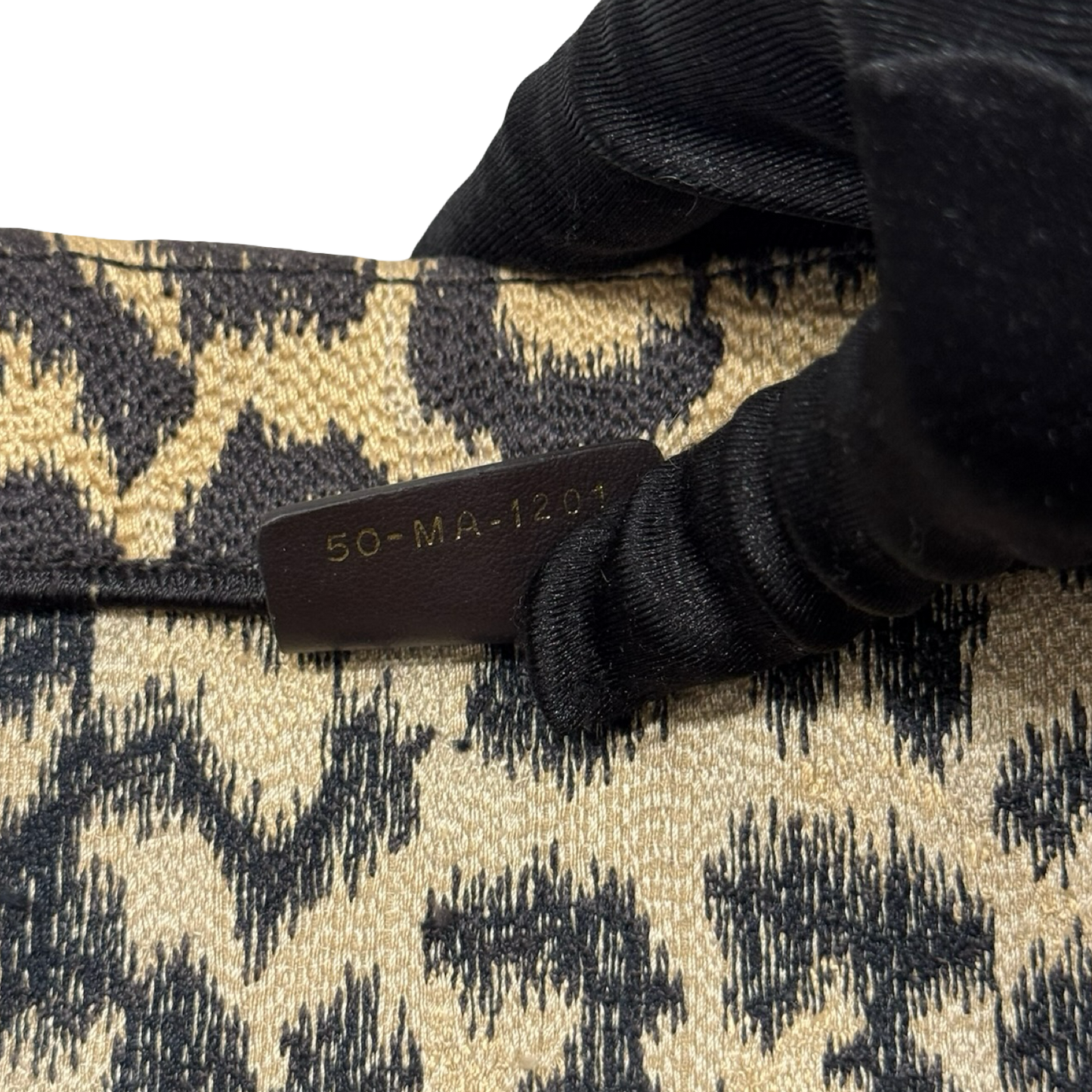 Dior Embroieder Canvas Medium Leopard Tote - Brown