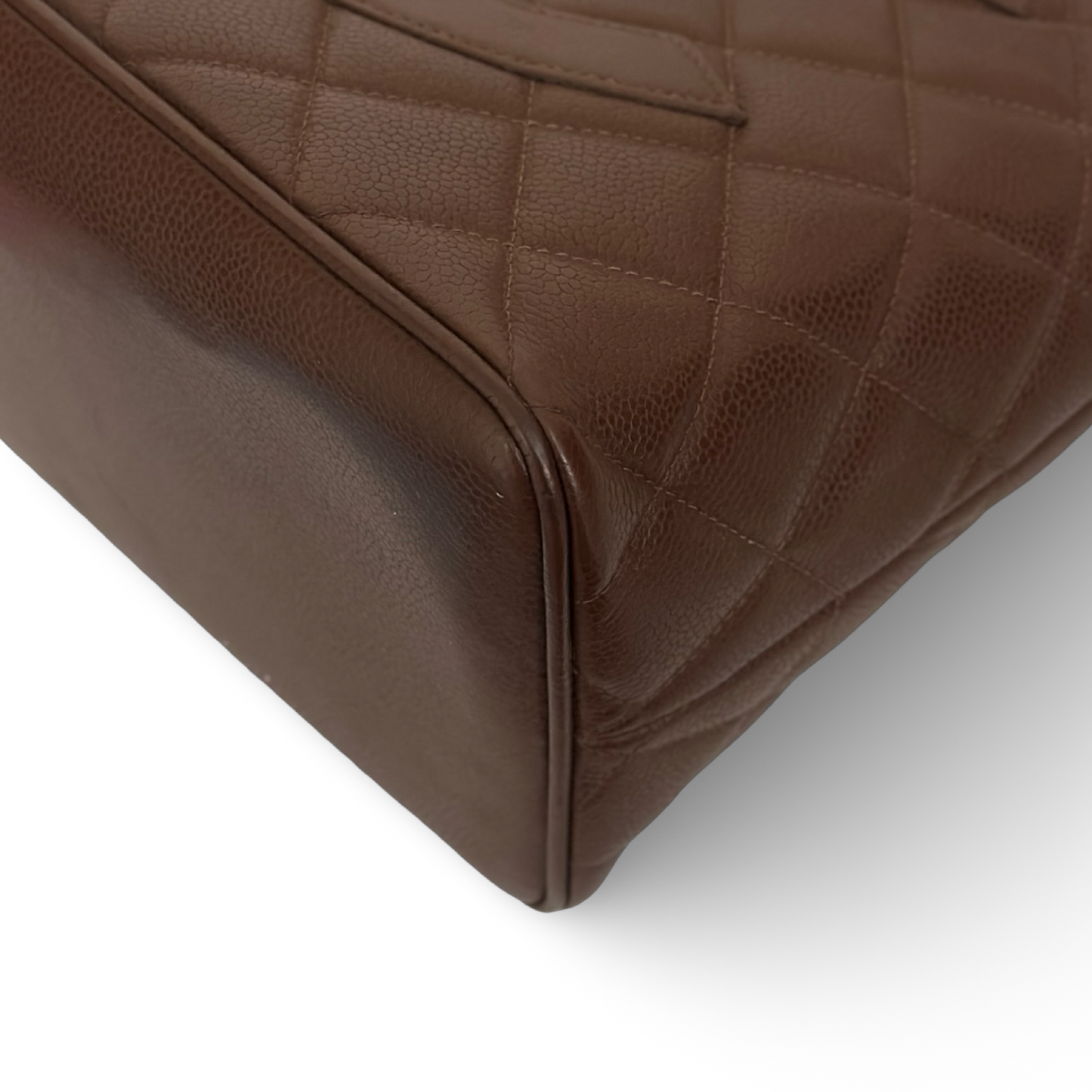 Chanel Caviar Medallion Tote - GHW / Dark Brown