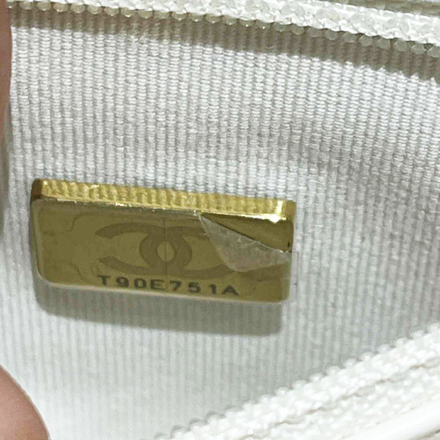 Chanel Quilted Calfskin Nano Kelly Bag - GHW / White