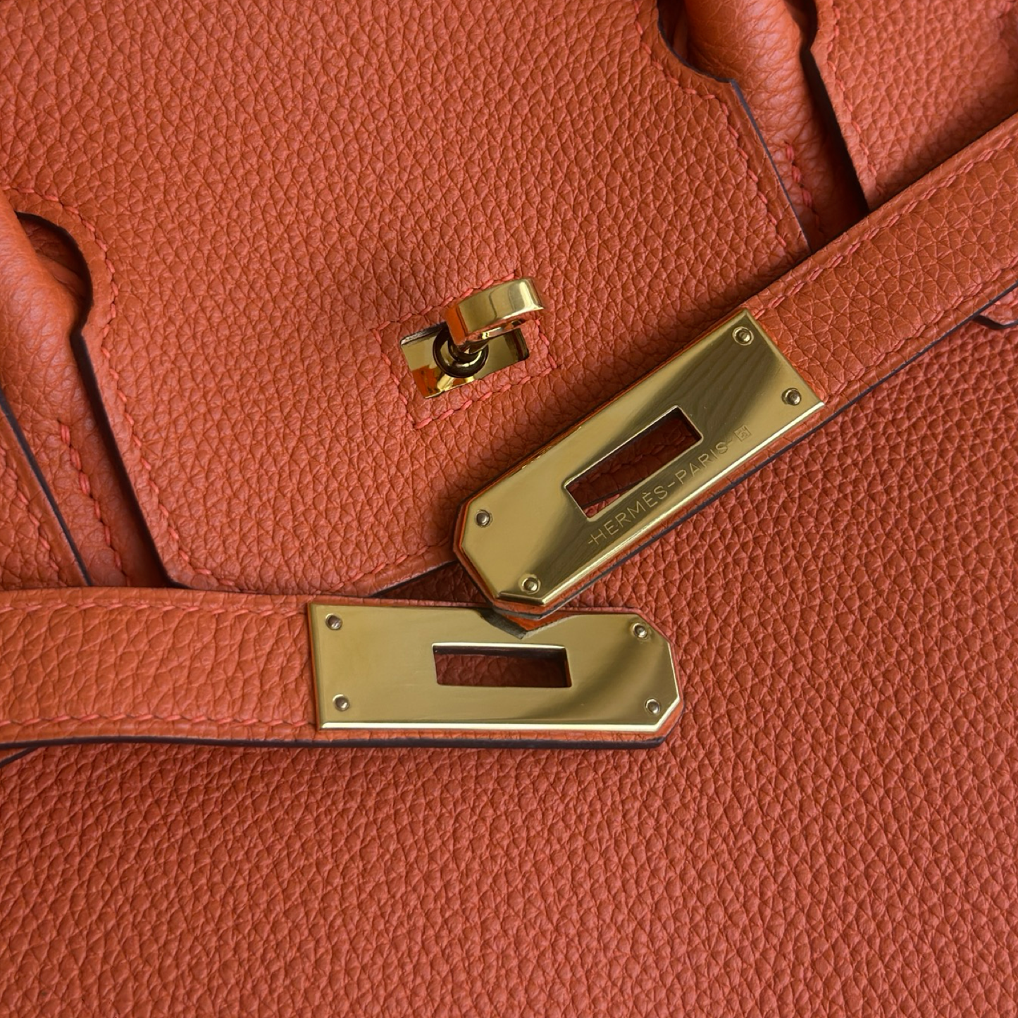 Hermes Togo Birkin 30 - GHW / Orange