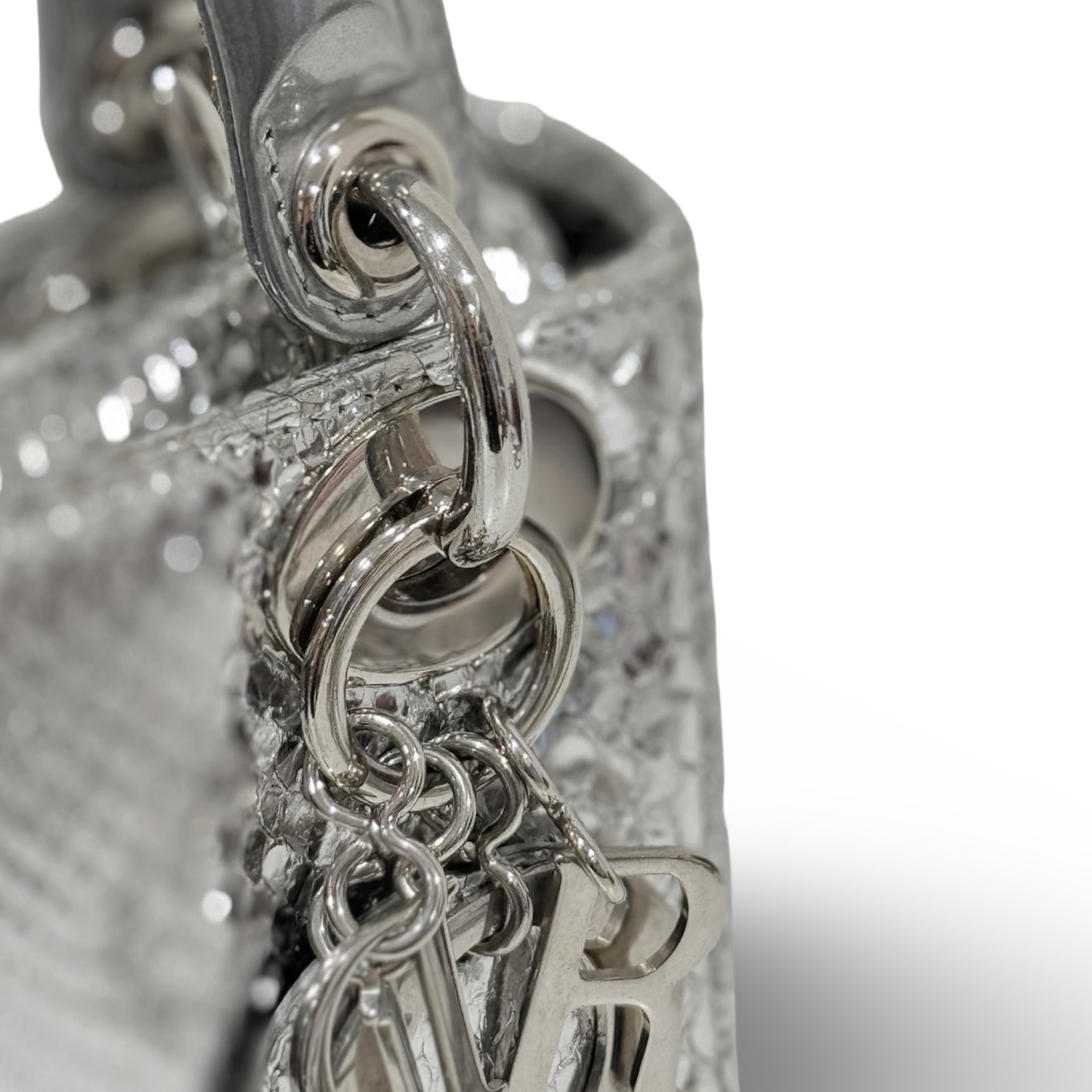 Dior Python Mini Lady Bag - SHW / Silver