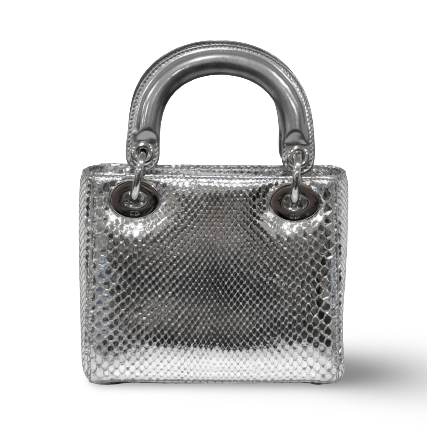 Dior Python Mini Lady Bag - SHW / Silver