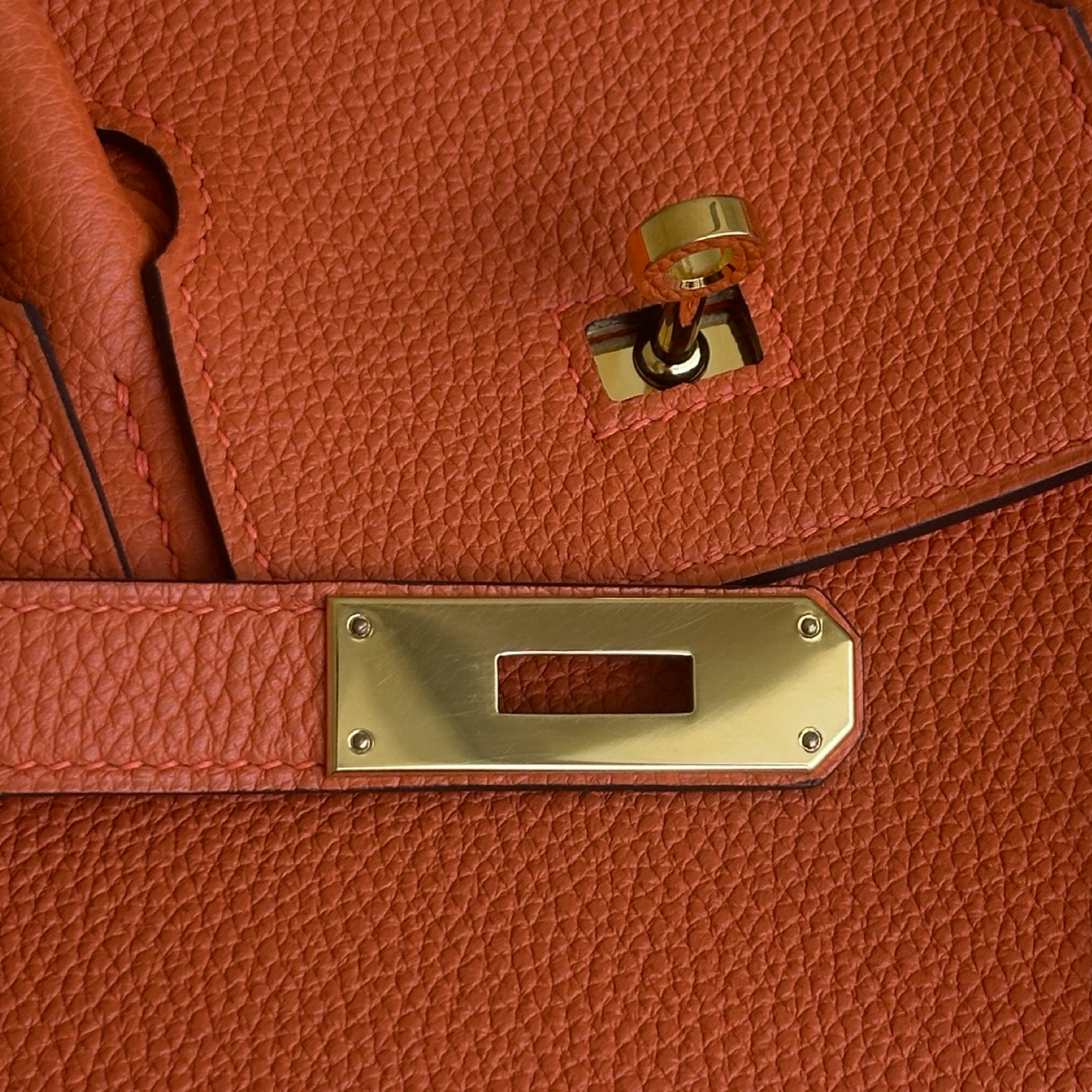 Hermes Togo Birkin 30 - GHW / Orange