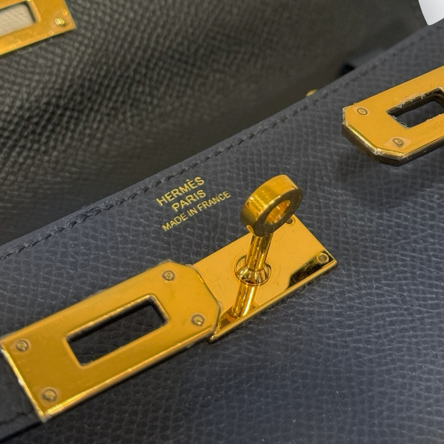 Hermes Epsom Kelly Wallet To Go - GHW / Navy