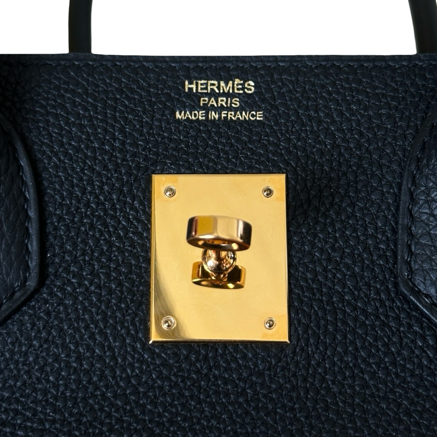 Hermes Togo 30 Birkin Bag  - GHW / Black