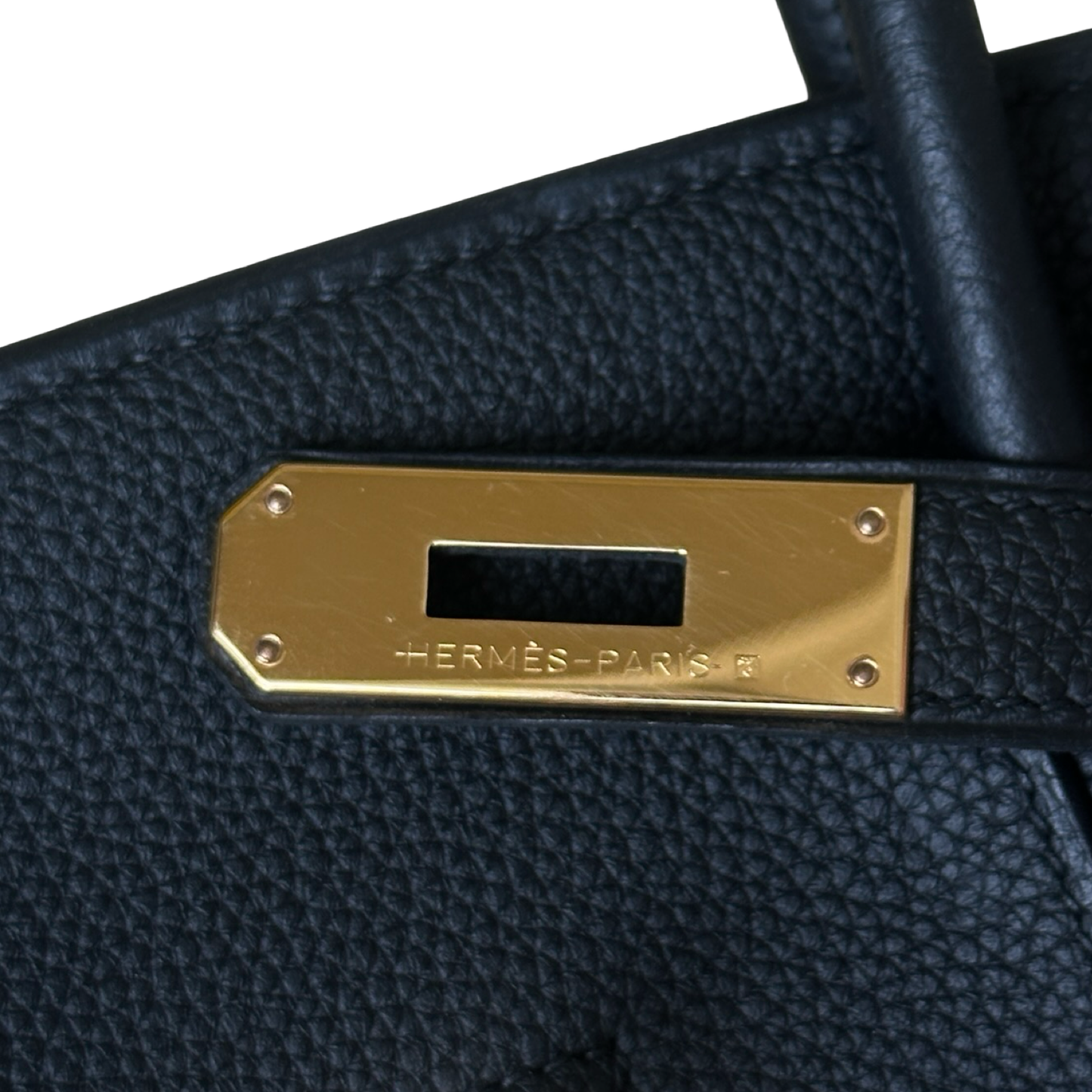 Hermes Togo 30 Birkin Bag  - GHW / Black