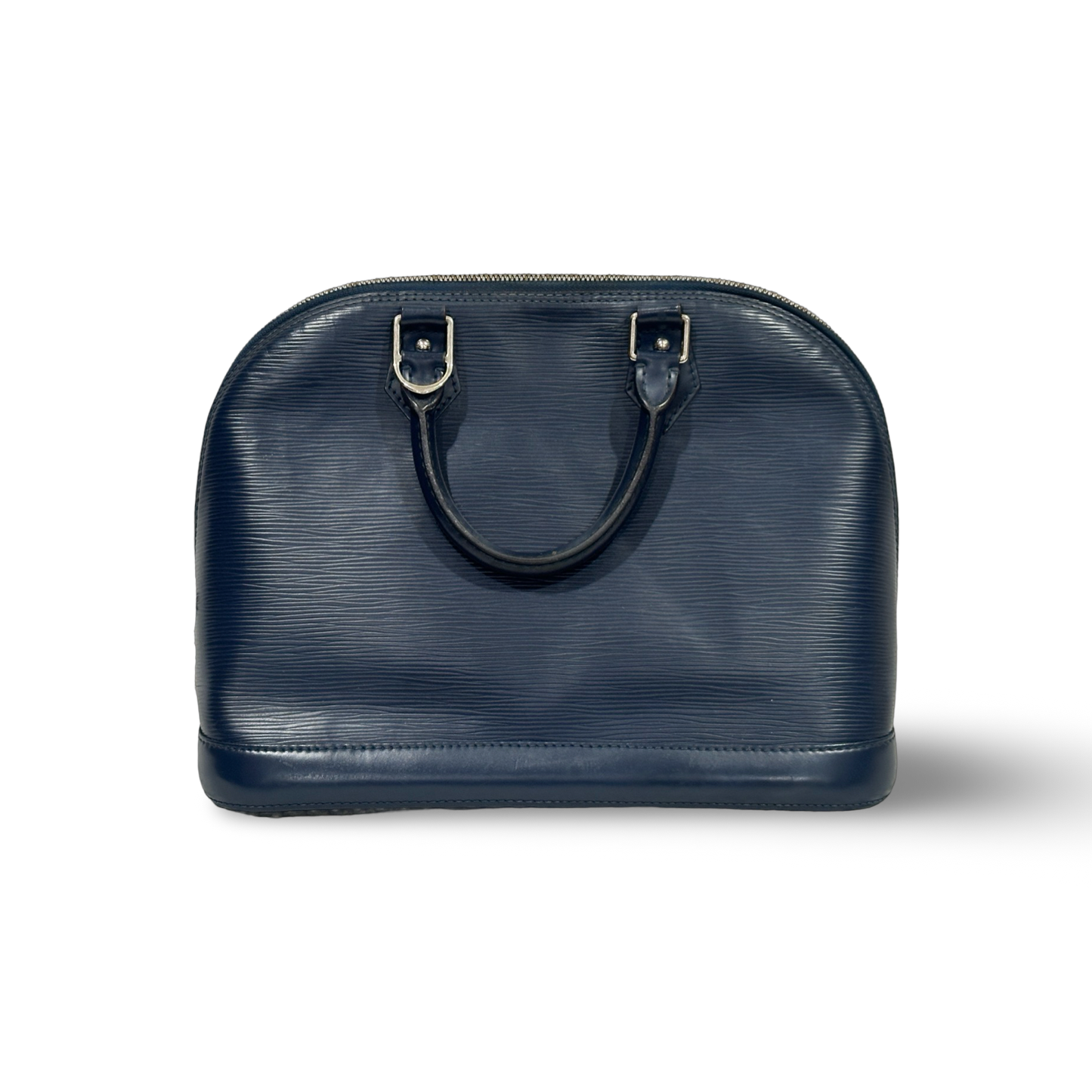 Louis Vuitton Patent EPI MM Alma Bag - SHW / Navy