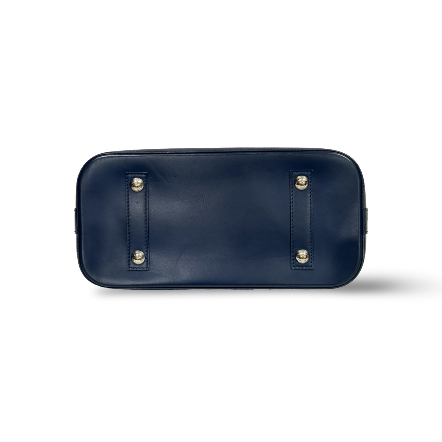 Louis Vuitton Patent EPI MM Alma Bag - SHW / Navy