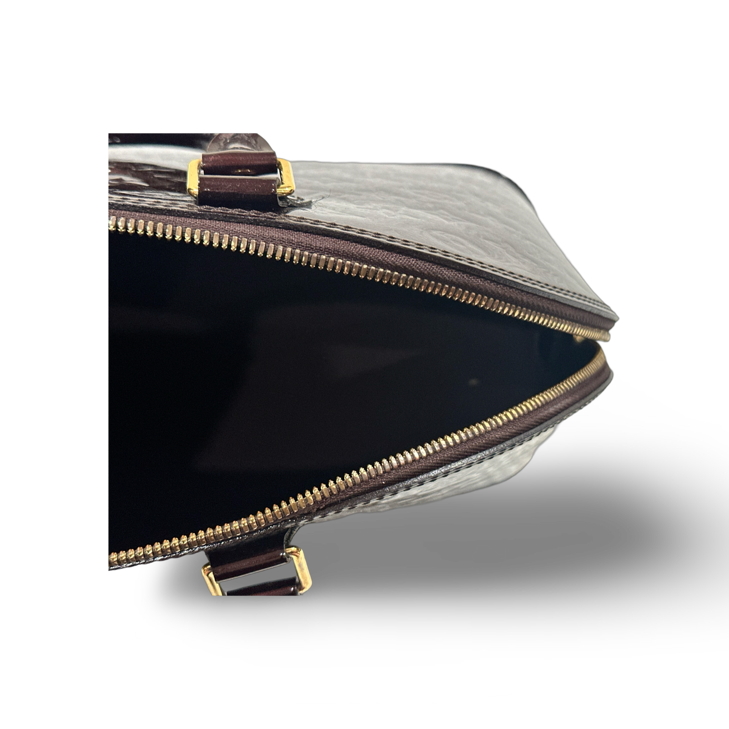 Louis Vuitton Patent GM Alma Bag - GHW / Burgundy