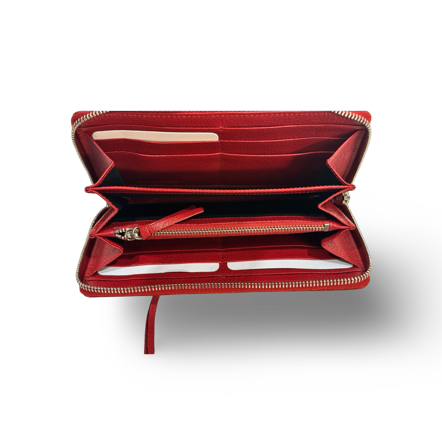 Balenciaga Giant Continental Wallet - GHW / Red
