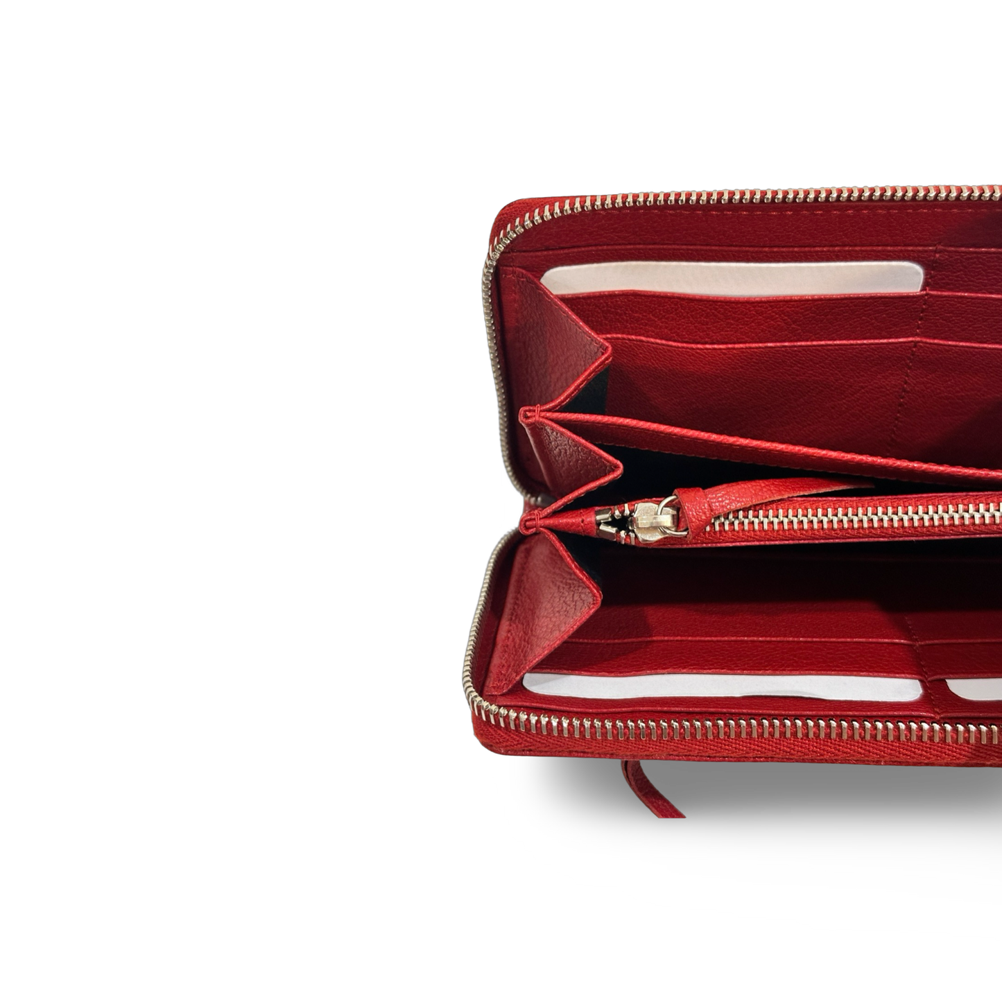 Balenciaga Giant Continental Wallet - GHW / Red