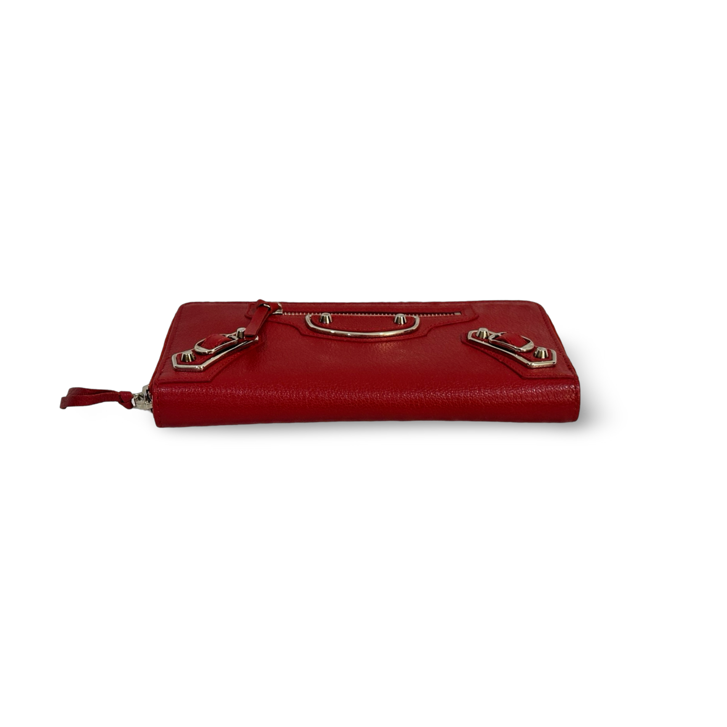 Balenciaga Giant Continental Wallet - GHW / Red
